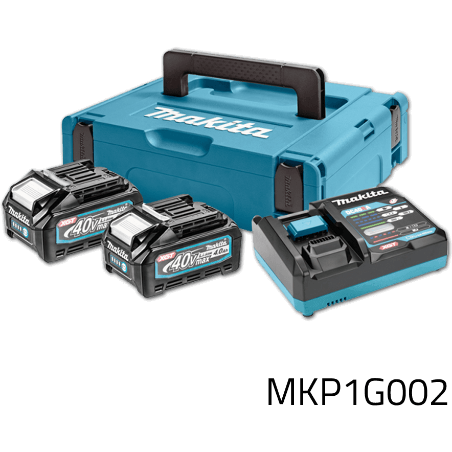 Makita MKP1G002 (191J97-1) 40V Power Source Kit / Battery & Charger Set XGT (4.0Ah) - KHM Megatools Corp. Makita MKP1G002 (191J97-1) 40V Power Source Kit / Battery & Charger Set XGT (4.0Ah) - KHM Megatools Corp.